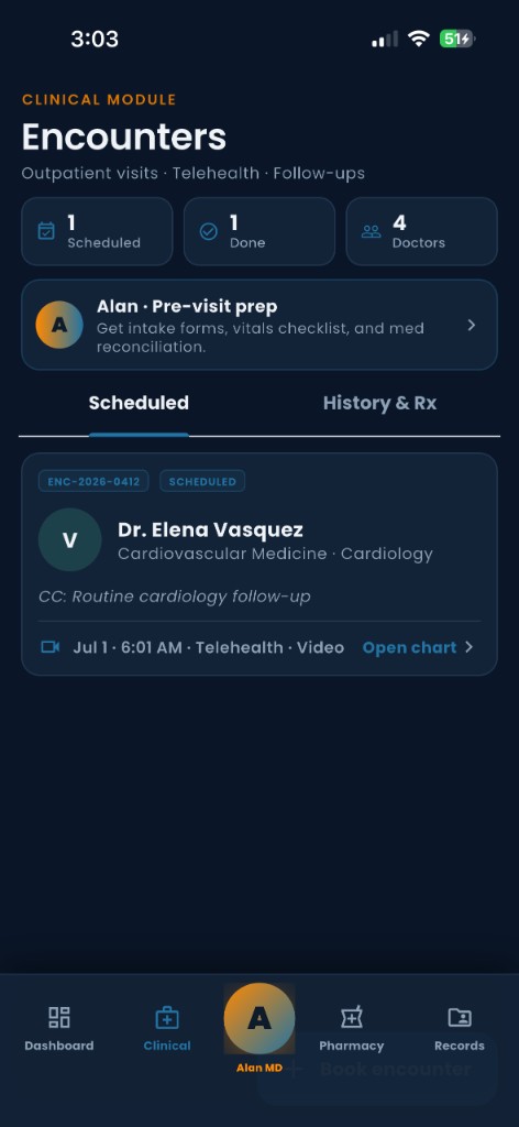 Alan AI — clinical encounters and telehealth scheduling