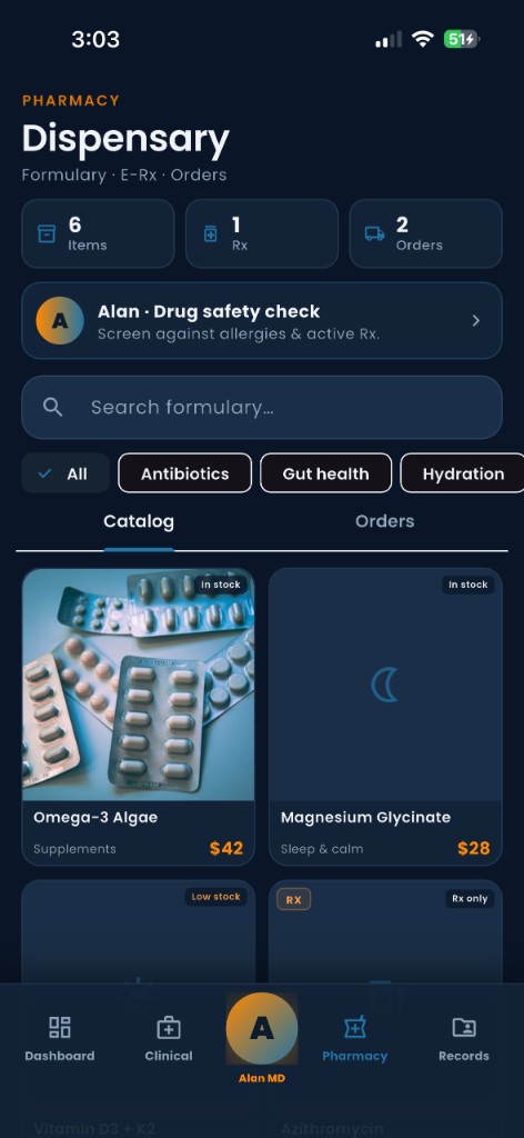 Alan AI — pharmacy dispensary and drug safety